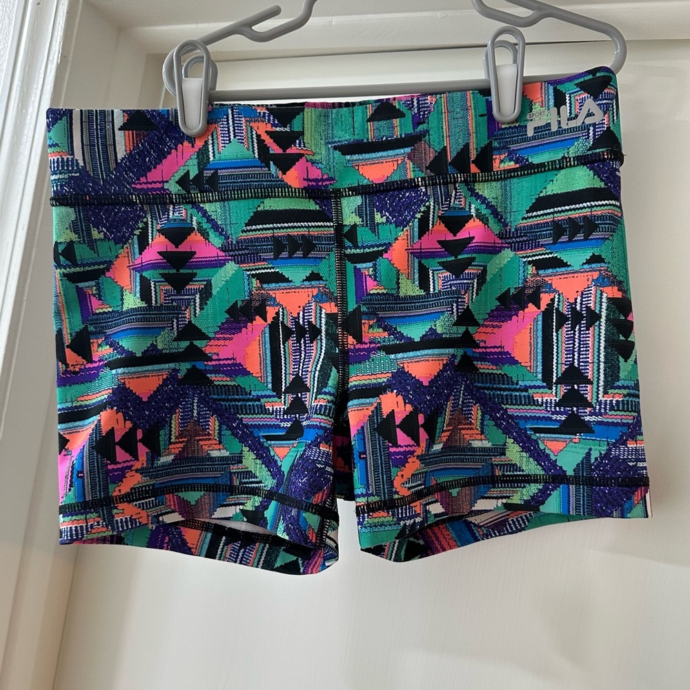 Fila Sport Multicolor Athletic Running Shorts, Size S